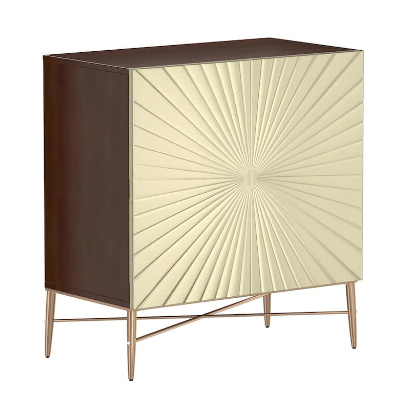 2 Door Vintage Accent Cabinet