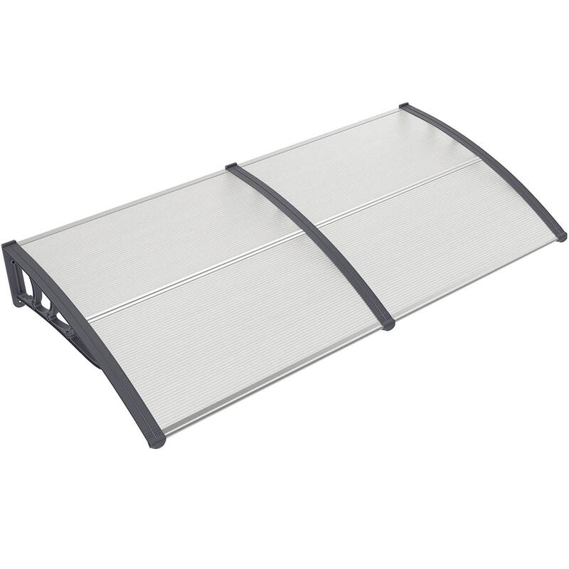 Costway 80'' x 40'' Patio Awning Canopy Outdoor Window Door Overhang - See Details - Grey 1 PCS