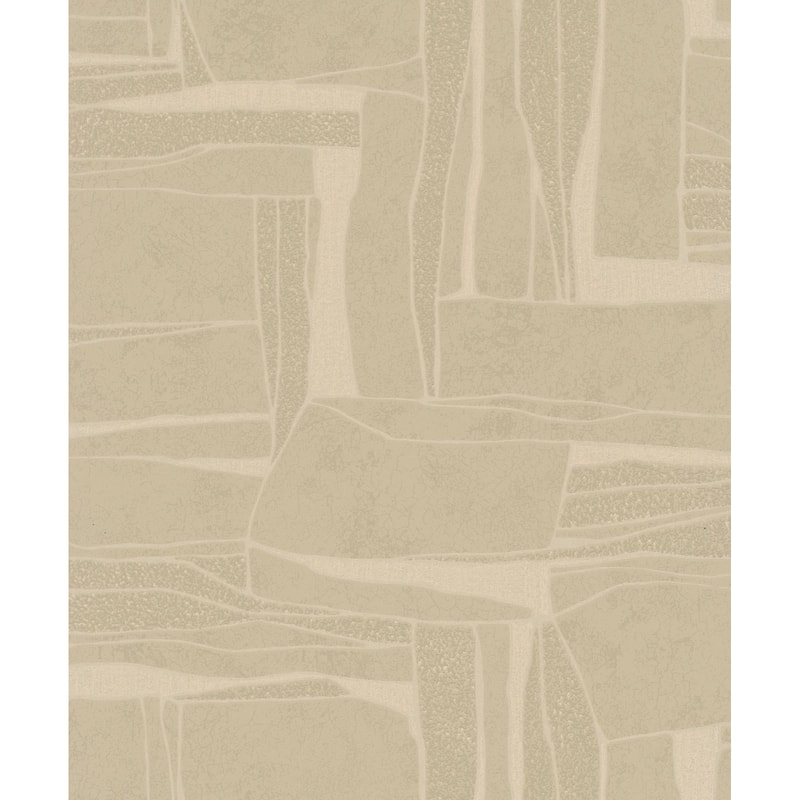 Galerie Wallcoverings Terra Collection Geometric Graphic Glitter Finish Clay on Non-woven Wallpapr Roll - 33-feet long x 21-inches wide - Brown