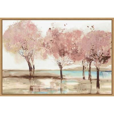 Spring Transition (Trees) by Allison Pearce Framed Canvas Art