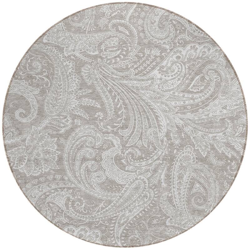 HomeRoots Paisley Transitional Rectangle Outdoor Rug