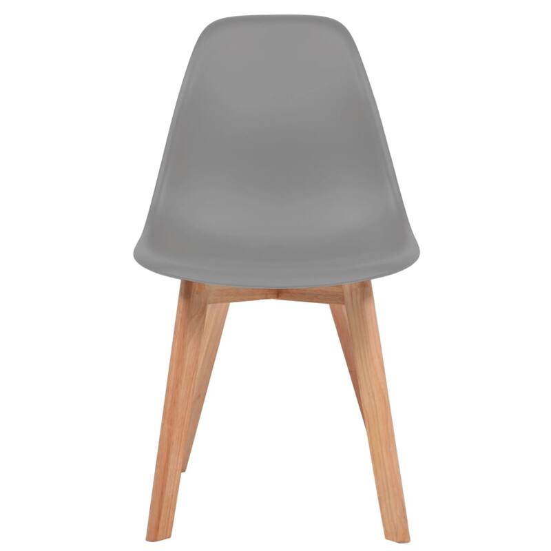 vidaXL Dining Chairs Accent Side Chair with Wooden Legs for Kitchen Plastic