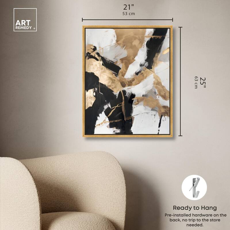Cracked Gilt II Canvas by Art Remedy