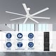 preview thumbnail 11 of 24, 84" Industrial Aluminum Warehouse Black Extra Large Ceiling Fan with Remote - 84" Big Ceiling Fan