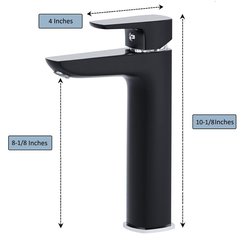Dowell 8001/022 Series Single Handle Vessel Bathroom Faucet