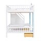 preview thumbnail 111 of 156, Modern Style Wooden Bunk Bed with Changeable Table, Upper Bed and Down Desk