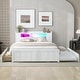 preview thumbnail 32 of 32, Versatile Queen Size Wood Storage Bed with LED and Trundle for Enhanced Comfort and Space Utilization
