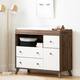 Option Natural Walnut and Pure White