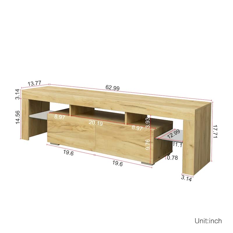 60-Inch Modern TV Stand with RGB light