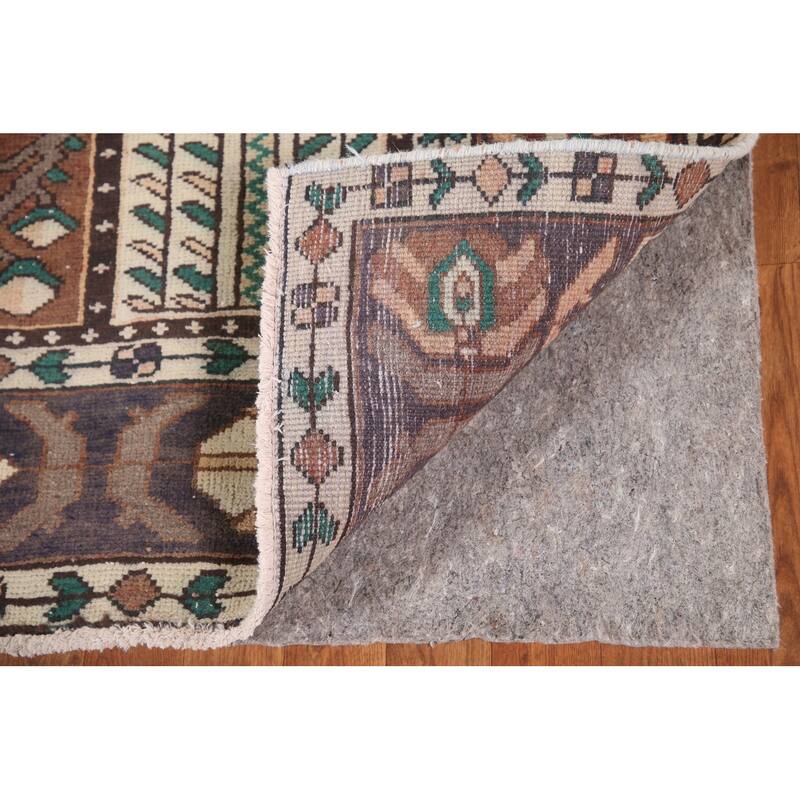Distressed Bakhtiari Persian Vintage Area Rug Handmade Wool Carpet - 6'8"x 9'9"