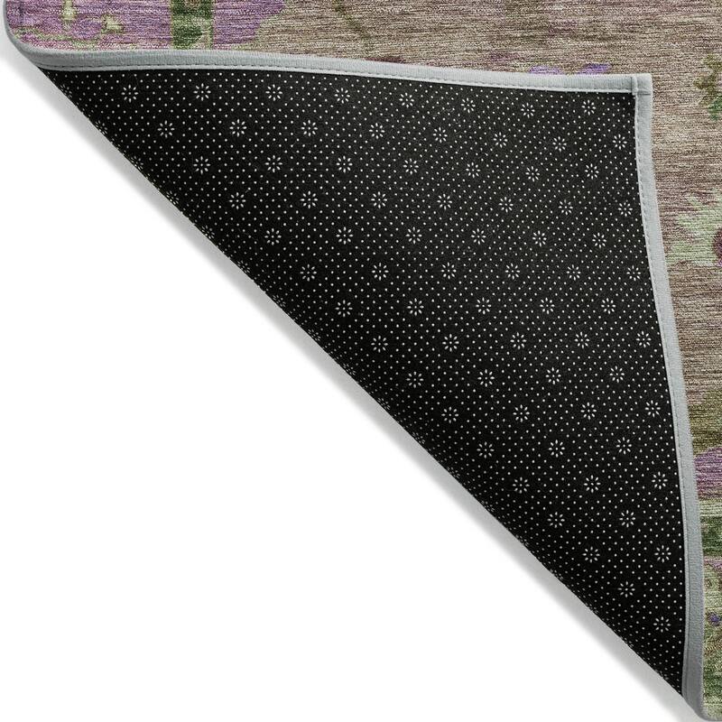Machine Washable Indoor/ Outdoor Traditional Boho Chantille Rug