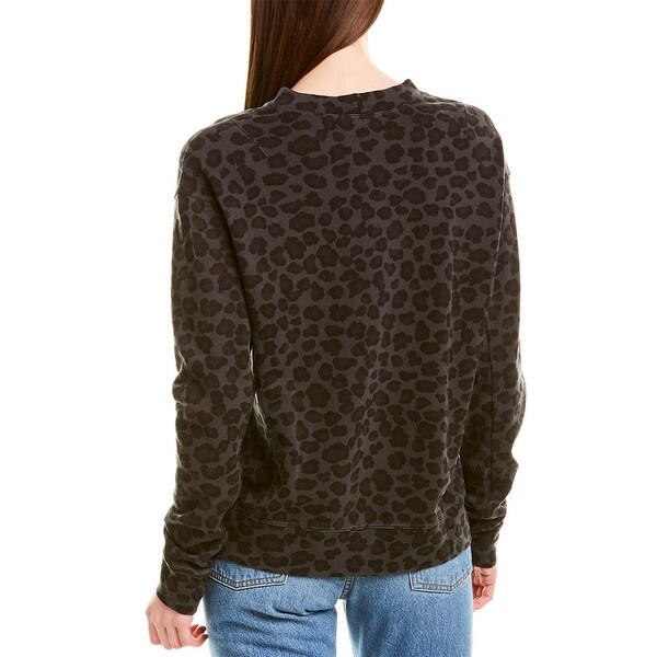 monrow leopard sweatshirt