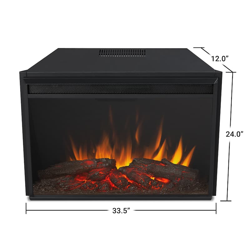 Centennial 55.5" Electric Grand Fireplace in Black by Real Flame