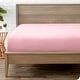 preview thumbnail 26 of 89, Bare Home Double Brushed Deep Pocket Fitted Sheet King - Light Pink