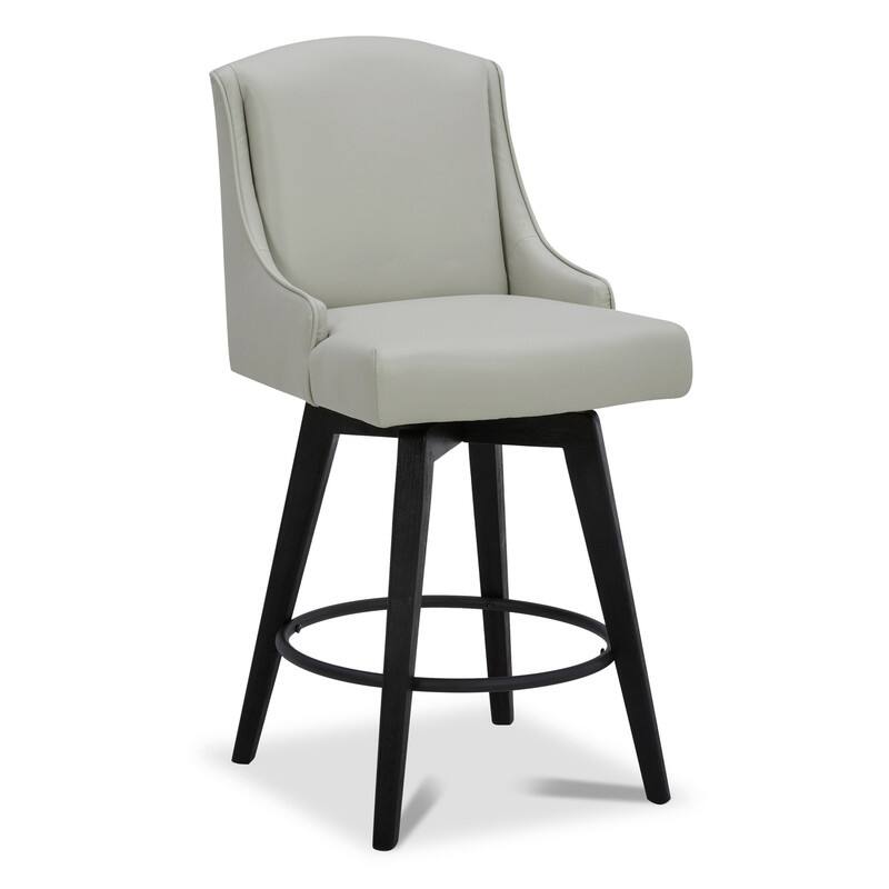Spruce & Spring Jayden Upholstered Counter Height Swivel Barstool Set