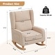 preview thumbnail 56 of 60, HOMYKA 27.56" Wide Rocking Chair for Nursery with Solid Wood Leg