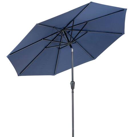 Kourou 9' Round 8-rib Aluminum Market Umbrella by Havenside Home, Base Not Included