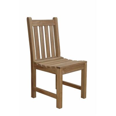 Braxton Teak Outdoor Dining Chair - N/A