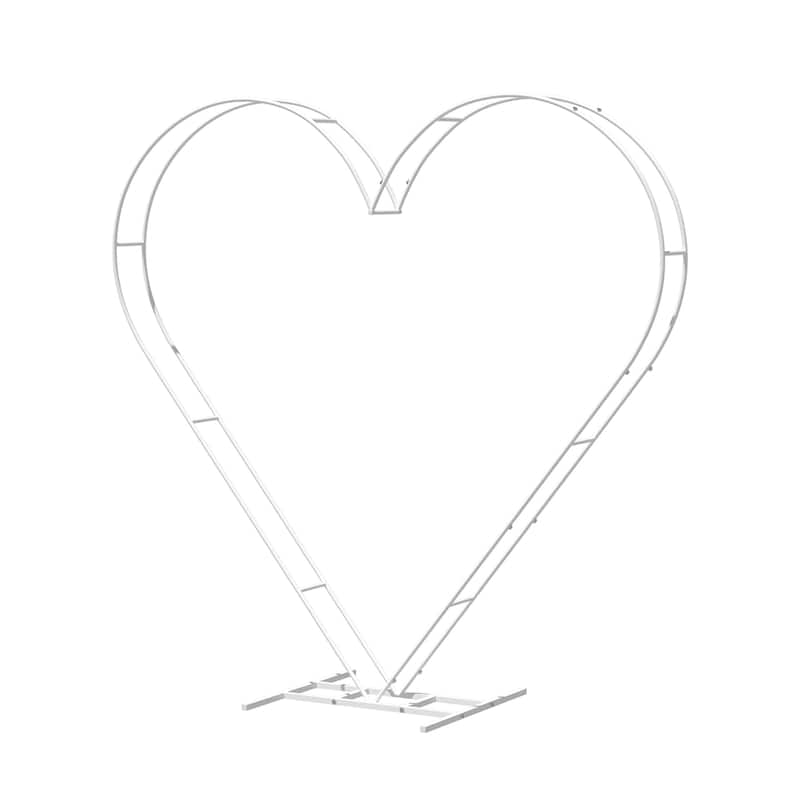 Heart Shape Wedding Arches Backdrop Stand Party Decor Flower Trellis