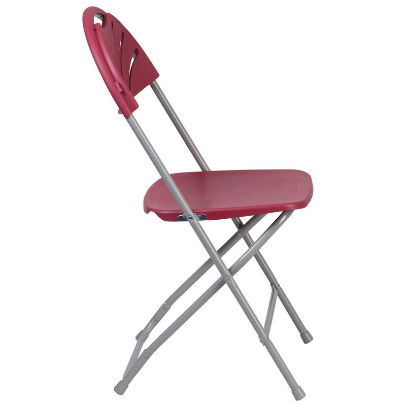 Plastic Fan Back Folding Chair (Set of 2)
