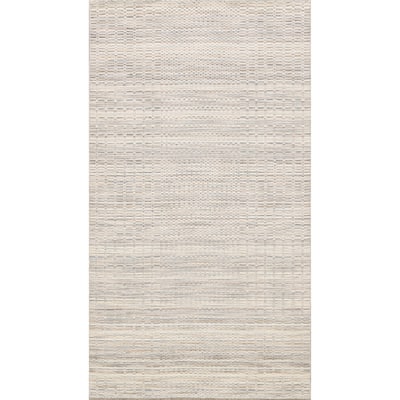 Geometric Modern Moroccan Oriental Wool Area Rug Hand-knotted - 4'8" x 7'7"