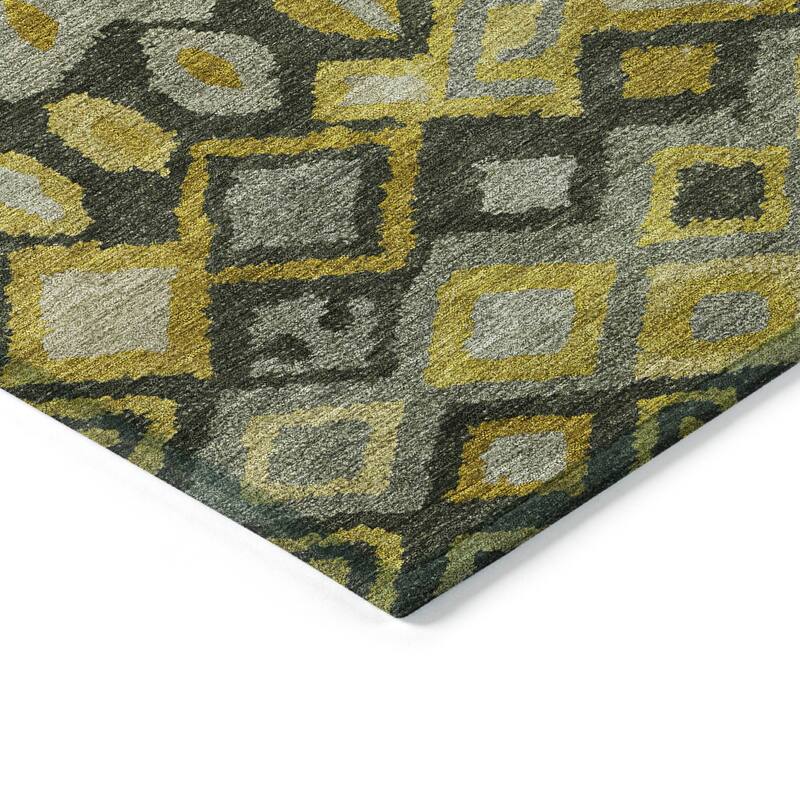 Machine Washable Indoor/ Outdoor Boho Moroccan Chantille Rug