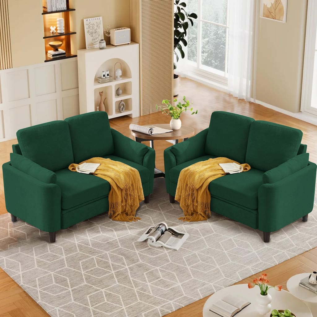 59.05" Loveseat Sofa 2 Set with Soft Handrest