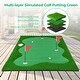 preview thumbnail 13 of 22, Costway 10 x 3.3/5 FT Golf Putting Green Professional Golf Training
