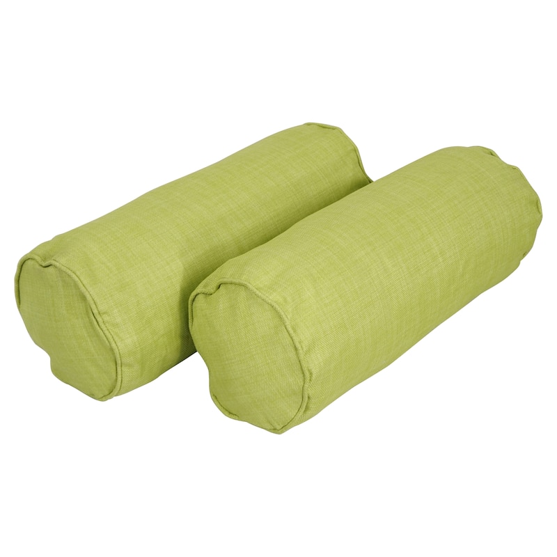 Delaney Corded Indoor/Outdoor Bolster Pillow (Set of 2) - Lime