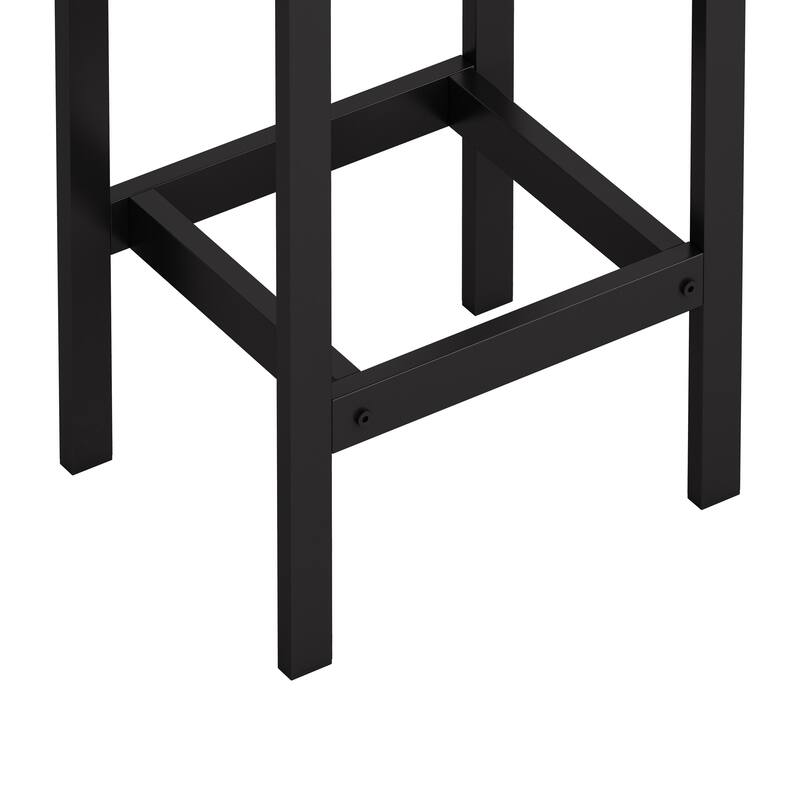 Extra Long Dining Table Set with 3 Stools Pub