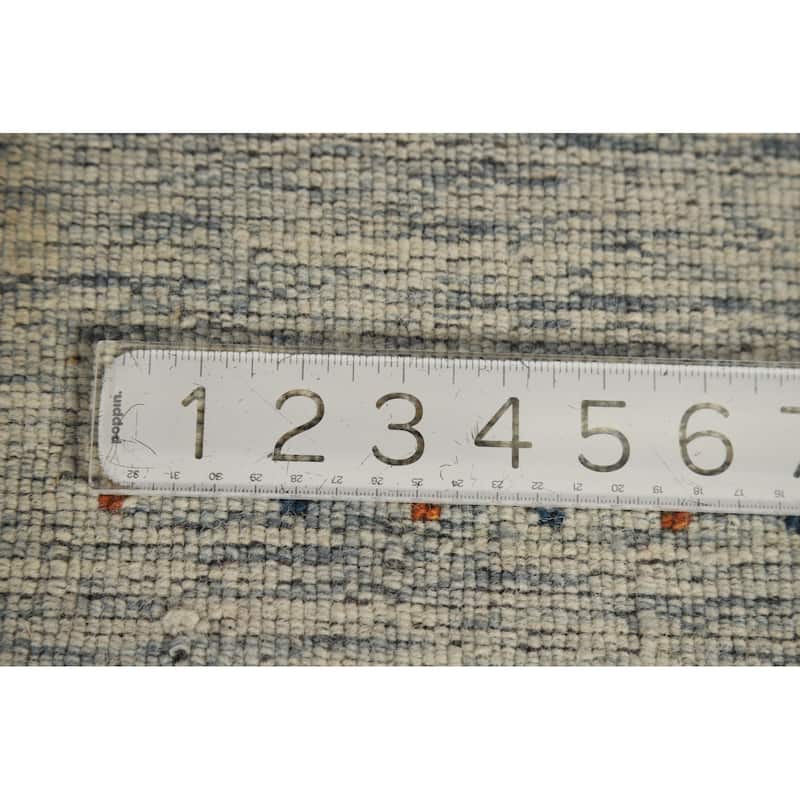 Little Animals Gabbeh Oriental Area Rug Hand-Knotted Wool Carpet - 4'0" x 5'10"