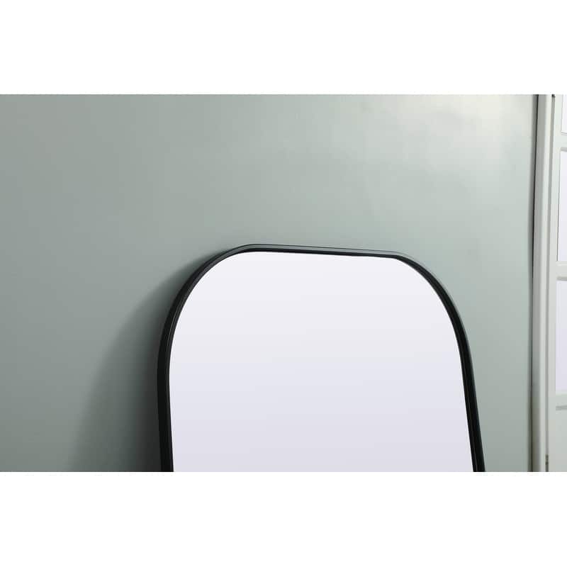 Indigo Home Metal Frame Arch Full Length Mirror 35x66 Inch