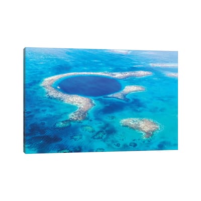 iCanvas "The Blue Hole, Belize" by Matteo Colombo Canvas Print