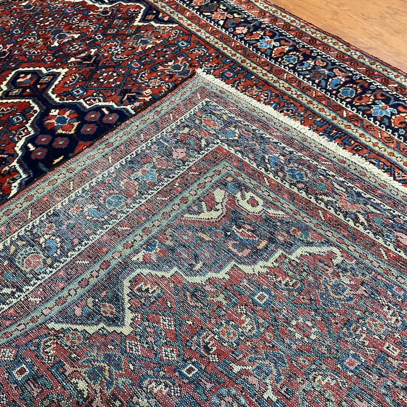 HERAT ORIENTAL Handmade 4'9 x 6'6 Mahal Wool Rug - 4'9" x 6'6"