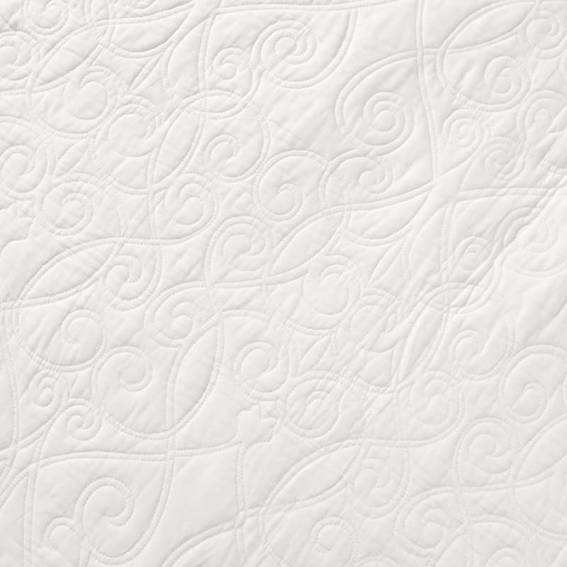 Laura Ashley Felicity Cotton Reversible White Quilt Set