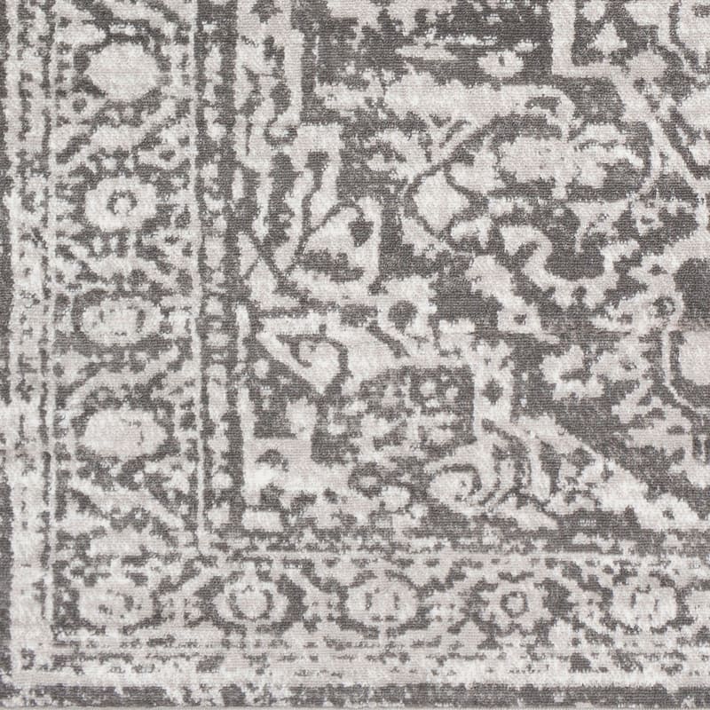 Livabliss Abbas Navy/Gray Vintage Traditional Area Rug