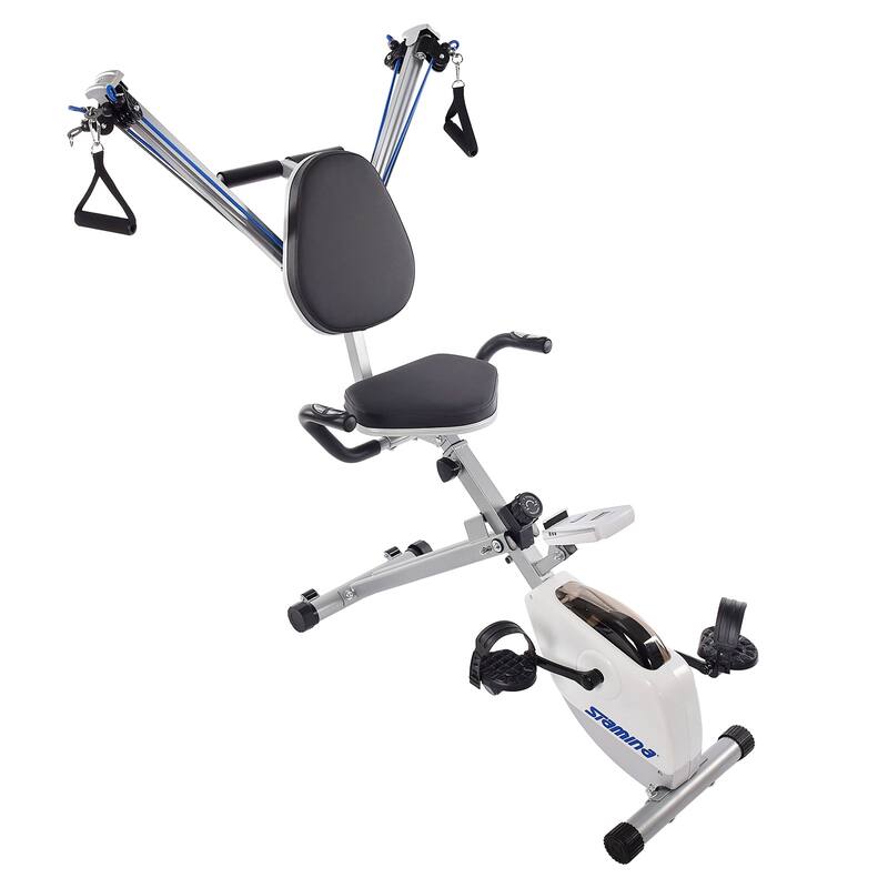 Stamina Products Strength System Stationary Magnetic Fitness Exercise Bike - 48 x 29.5 x 52.5 inches