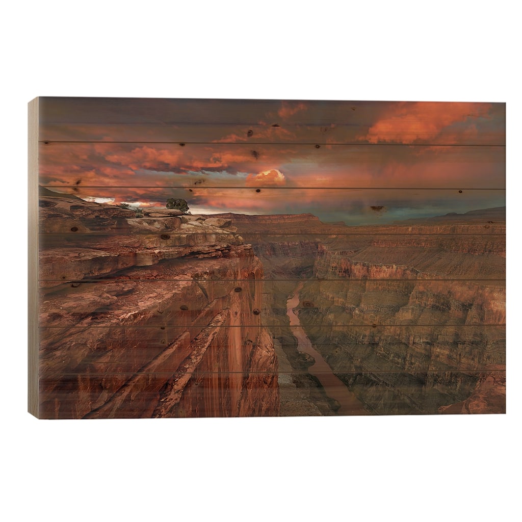 Redemption Print On Wood by Chris Moore - Multi-Color