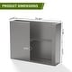 preview thumbnail 49 of 49, Dovelina Modern Metal Rectangular Planter- Elevate Your Space, Indoors & Outdoors
