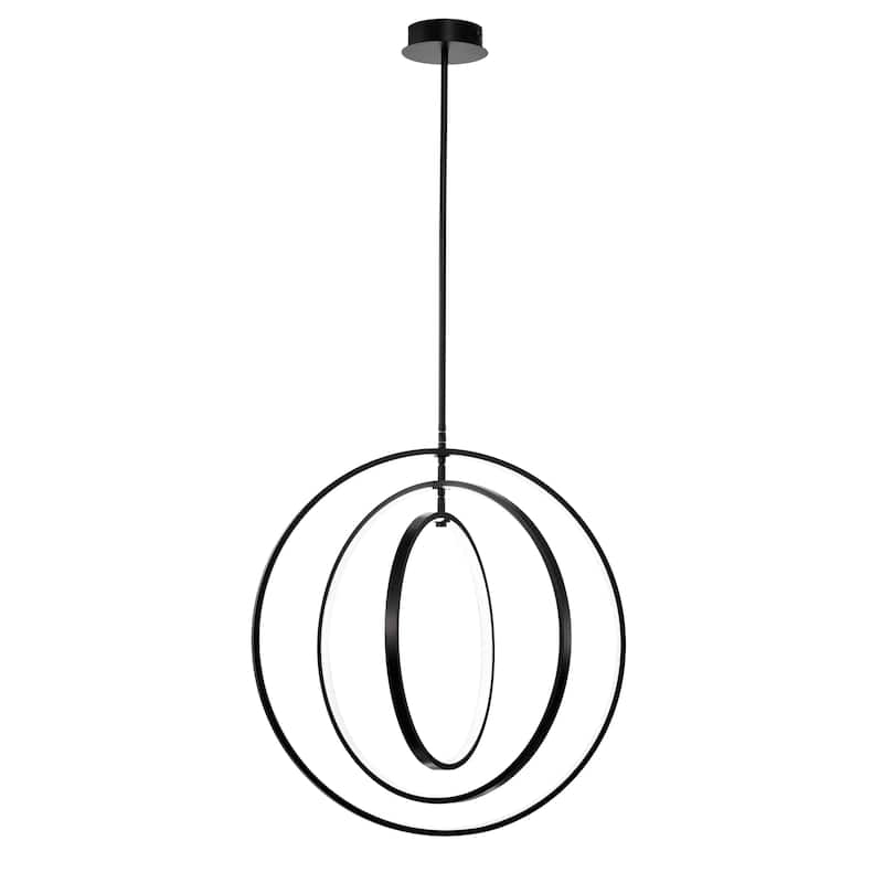 Sidley 3-Ring Integrated LED Chandelier for Dining/Living Room, Foyer, Office
