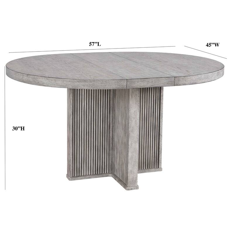Ripple Dining Set in Grey and Black 5-Piece Set