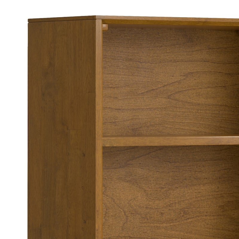 WYNDENHALL Devlin SOLID HARDWOOD and Metal 66x30 inch Rectangle Industrial Bookcase - 30"w x 14"d x 66" h