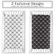 preview thumbnail 2 of 4, Sweet Jojo Designs White and Black Bows Girls 2 Pack Fitted Crib Sheets - Bow for Shabby, Ballet, Princess Ballerina Collection