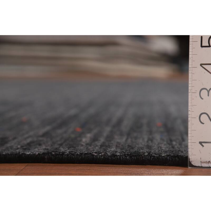 Gabbeh Oriental Area Rug Handmade Tribal Grey Silk Carpet - 8'11" x 11'11"