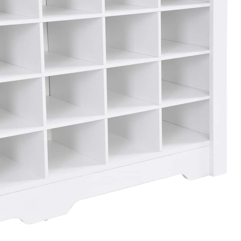 Modern Shoe Cabinet with Curved Base, Versatile Sideboard