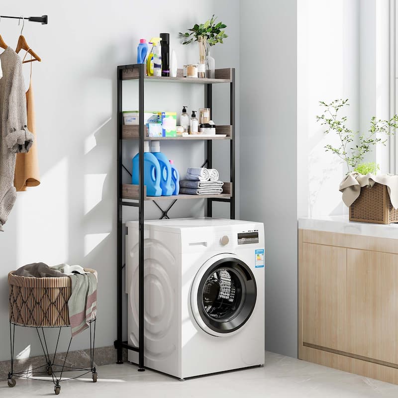 Costway 3-Tier Over-The-Toilet Bathroom Shelf Metal Frame Space Saver - See Details