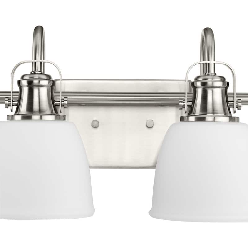 Preston Collection Four-Light Brushed Nickel Coastal Bath and Vanity Light - 30.5 in x 7.37 in x 9 in
