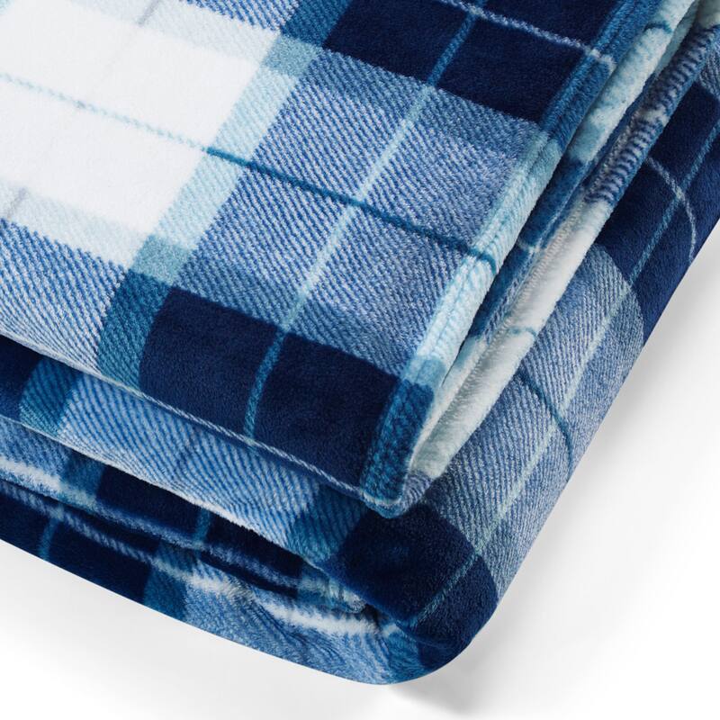 Nautica Northsail Ultra Soft Plush Fleece Blue Blanket