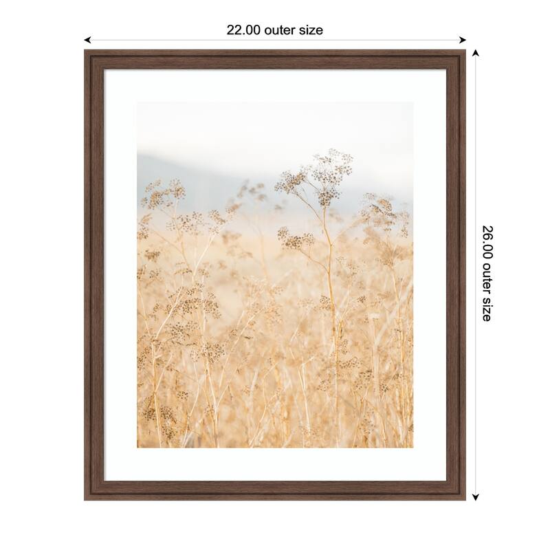 Kate and Laurel Framed Art Wild Fennel by Crystal Lynn Collins