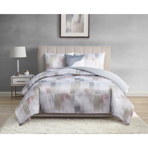 Skylar Matte Satin 4 Piece Comforter Set Bed Bath & Beyond 34387150